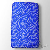 Bright Blue Bandhani Wholesale Fabric